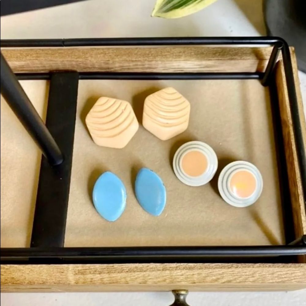 Retro Pastel Earring Set